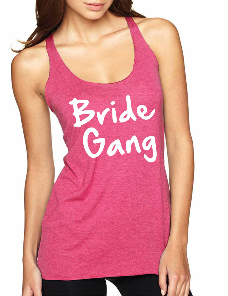Women's Tank Top Bride Gang White Print Bachelorette Party Top