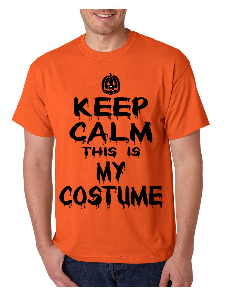 Men's T Shirt Keep Calm This Is My Costume Cool Halloween T Shirt - ALLNTRENDSHOP