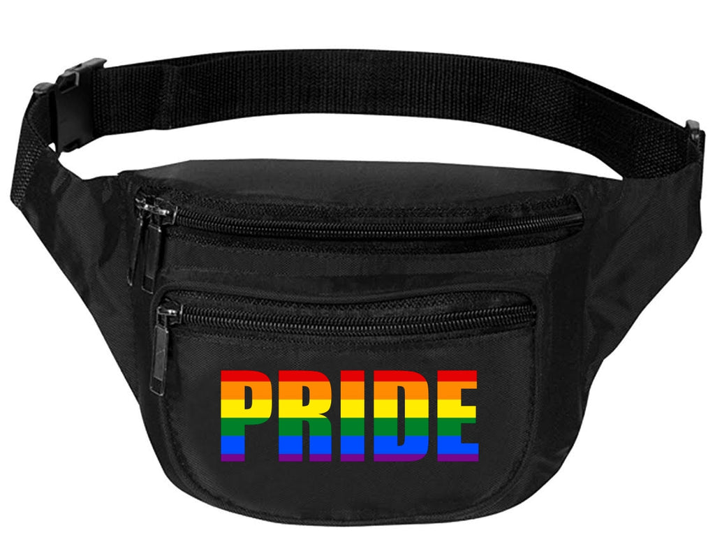 Adult Waist Pack Pride Raibnow Colors Support Gay Gift Cool Fun Packs