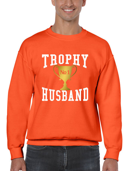 Men's Sweatshirt Trophy Husband Cool Xmas Love Family Gift Top - ALLNTRENDSHOP - 4