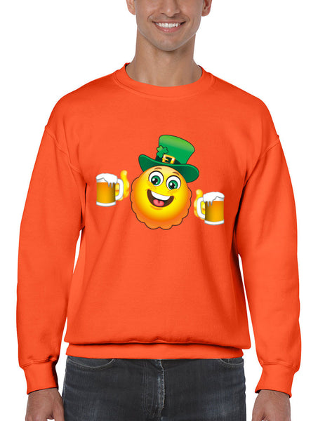 Irish smiling Emoji ST patricks men sweatshirt - ALLNTRENDSHOP - 5