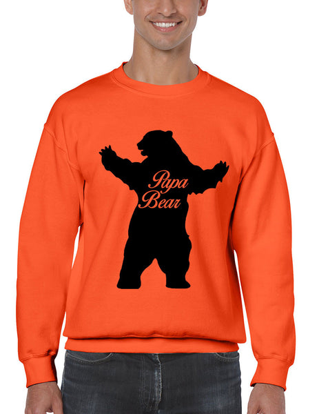 Men's Crewneck Papa Bear Family Top For Dad Father's Day Gift - ALLNTRENDSHOP - 6