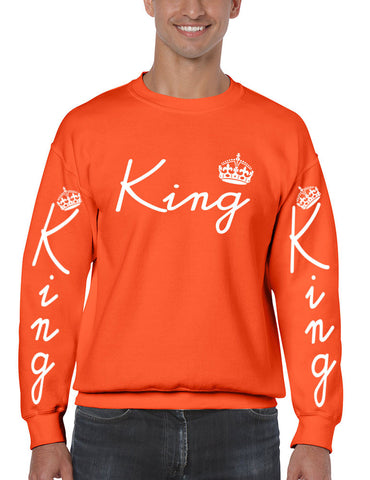 King with crown men sweatshirt - ALLNTRENDSHOP - 1