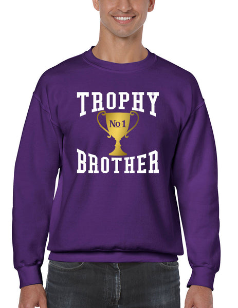 Men's Sweatshirt Trophy Brother Love Family Gift Graphic Top - ALLNTRENDSHOP - 4