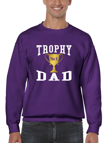 Men's Sweatshirt Trophy Dad Love Father Shirt Daddy Cool Gift - ALLNTRENDSHOP - 3