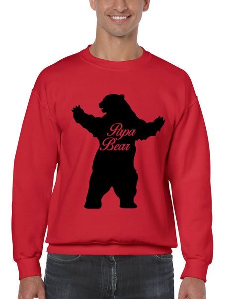Men's Crewneck Papa Bear Family Top For Dad Father's Day Gift - ALLNTRENDSHOP - 3