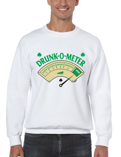 Drunk-O-Meter Men sweatshirt saint patricks day - ALLNTRENDSHOP