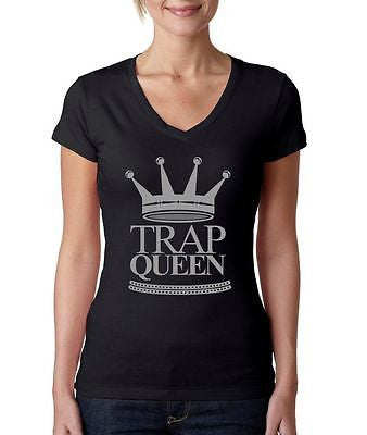Trap Queen Fetty Wap Women's Sporty V Shirt - ALLNTRENDSHOP - 2
