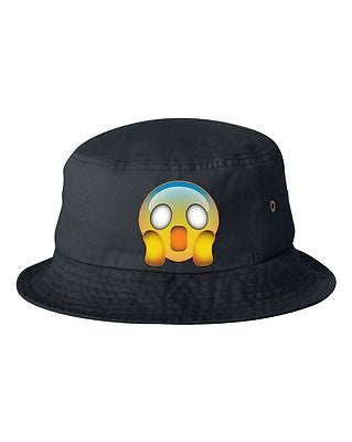 Scared Emoji Bucket Cap Hat - ALLNTRENDSHOP - 2