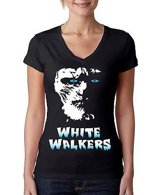 White Walkers Women's Sporty V Shirt - ALLNTRENDSHOP - 1
