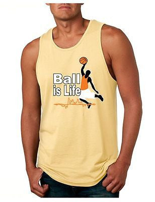 Basketball Ball Is Life Men's Jersey Tanktop - ALLNTRENDSHOP
