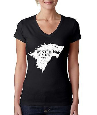 Stark Winter Is Coming Women's Sporty V Shirt - ALLNTRENDSHOP