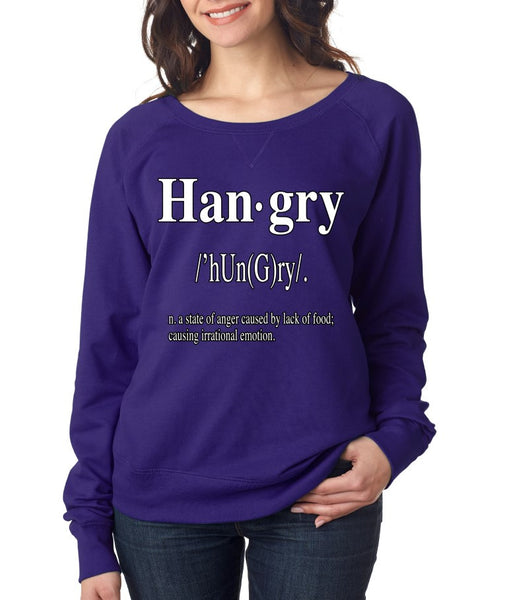 Hangry Women's long sleeve Pullover - ALLNTRENDSHOP