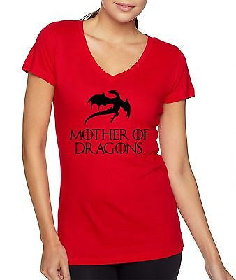 Mother Of Dragon Game Of Thrones Women's Sporty V Shirt - ALLNTRENDSHOP - 2