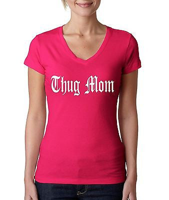 Thug Mom Women's Sporty V shirt - ALLNTRENDSHOP - 2