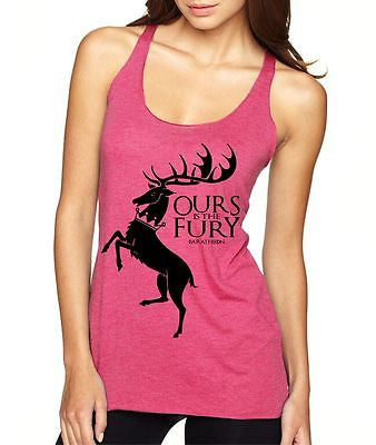 Ours Is The Fury Bararheon Game Of Thrones Women's Triblend Tanktop - ALLNTRENDSHOP - 5