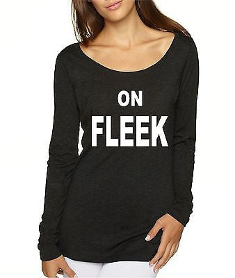 On Fleek Women's Long Sleeve Shirt - ALLNTRENDSHOP - 1