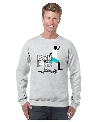 Soccer Ball Is Life Men's Crewneck Sweatshirt - ALLNTRENDSHOP - 3