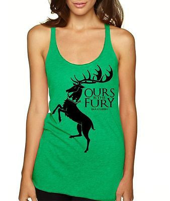 Ours Is The Fury Bararheon Game Of Thrones Women's Triblend Tanktop - ALLNTRENDSHOP - 2