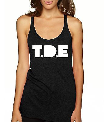 T.D.E Kendrick Lamar Curtains  Women's Triblend Tanktop - ALLNTRENDSHOP - 1