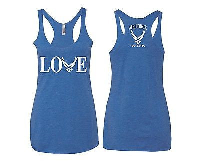 Love Air Force Wife Women's Triblend Tanktop - ALLNTRENDSHOP