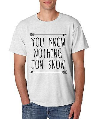 You Know Nothing Jon Snow Game Of Thrones Men's T-Shirt - ALLNTRENDSHOP - 1