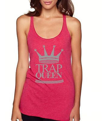 Trap Queen Women's Triblend Racerback Tanktop - ALLNTRENDSHOP - 5