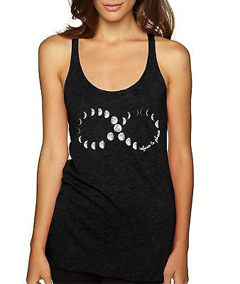 Infinity Moon Phases Women's Triblend Tanktop - ALLNTRENDSHOP - 1