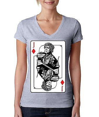 Tyrion Lannister Jackal Card  Women's Sporty V Shirt - ALLNTRENDSHOP - 3