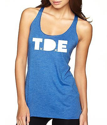 T.D.E Kendrick Lamar Curtains  Women's Triblend Tanktop - ALLNTRENDSHOP - 2