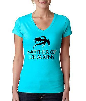 Mother Of Dragon Game Of Thrones Women's Sporty V Shirt - ALLNTRENDSHOP - 4