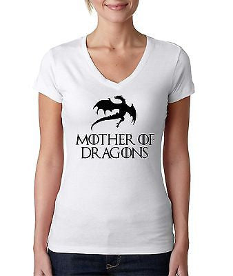 Mother Of Dragon Game Of Thrones Women's Sporty V Shirt - ALLNTRENDSHOP - 1