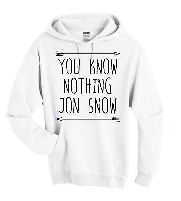 You Know Nothing Jon Snow Game Of Thrones Hoodie - ALLNTRENDSHOP - 1