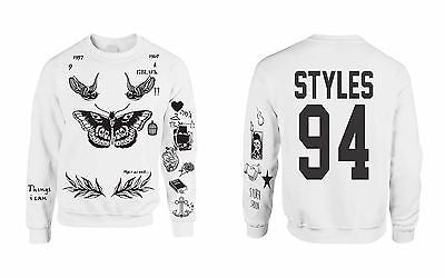 One Direction HARRY STYLES Tattoo 94 Sweatshirt - ALLNTRENDSHOP - 5