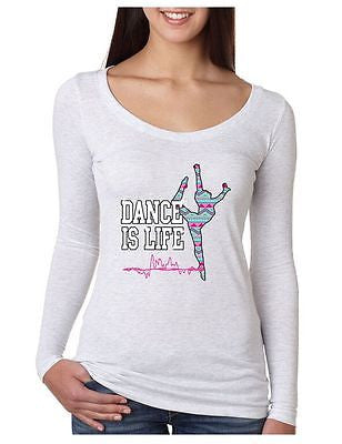 Dance Is Life Aztec Women's Long Sleeve Shirt - ALLNTRENDSHOP