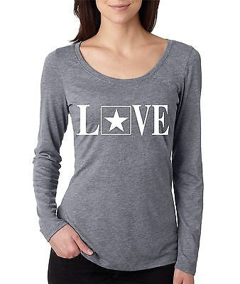 Love Army Women's Long Sleeve Shirt - ALLNTRENDSHOP - 3