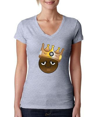 The Notorious B.I.G. Emoji Women's Sporty V shirt - ALLNTRENDSHOP - 3