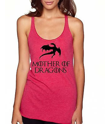 Mother Of Dragon Game Of Thrones Women's Triblend Tanktop - ALLNTRENDSHOP - 2