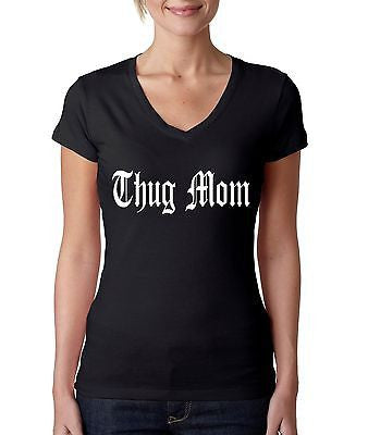Thug Mom Women's Sporty V shirt - ALLNTRENDSHOP - 1