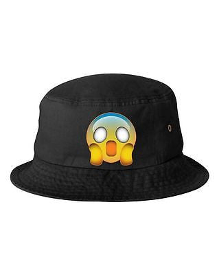 Scared Emoji Bucket Cap Hat - ALLNTRENDSHOP - 4