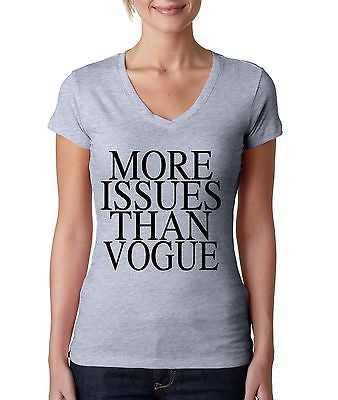 More Issues Than Vogue Women's Sporty V Shirt - ALLNTRENDSHOP - 3