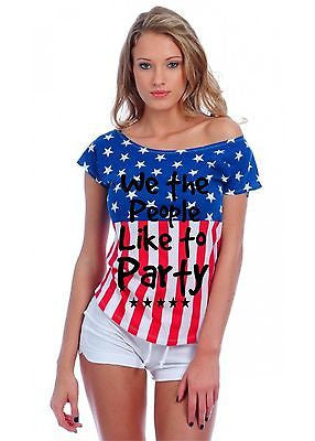 We The People Like To Party Usa Flag Women's Drop Shoulder Shirt - ALLNTRENDSHOP