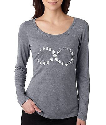 Moon Phases Infinity Women's Long Sleeve Shirt - ALLNTRENDSHOP - 2