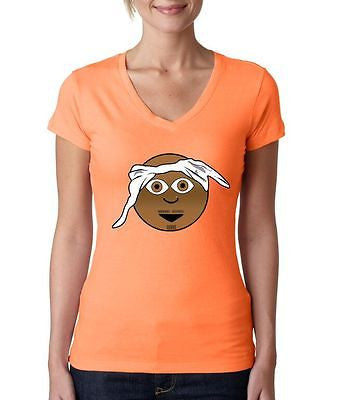 Tupac 2Pac Emoji Women's Sporty V shirt - ALLNTRENDSHOP - 5