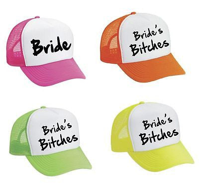Bride And Bride's Bit**es Bachelorette 4 Trucker Caps - ALLNTRENDSHOP