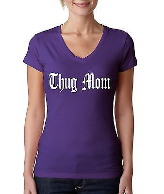 Thug Mom Women's Sporty V shirt - ALLNTRENDSHOP - 3