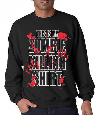 This Is My Zombie Killing Shirt  Men's Sweatshirt - ALLNTRENDSHOP