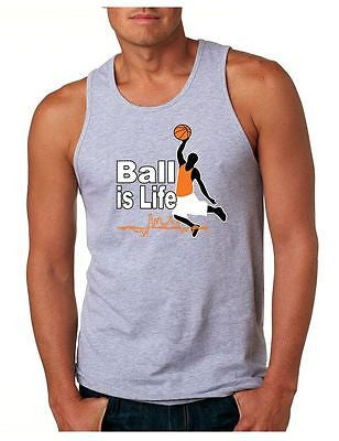 Basketball Ball Is Life Men's Jersey Tanktop - ALLNTRENDSHOP