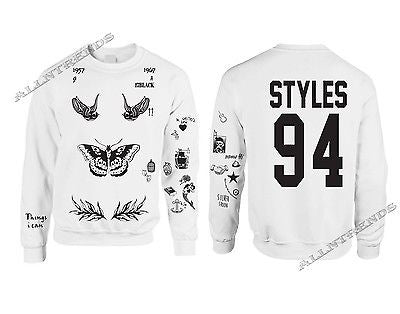 One Direction HARRY STYLES Tattoo 94 Sweatshirt - ALLNTRENDSHOP - 1