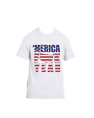 Merica F**k Yeah 4th of July T-Shirt - ALLNTRENDSHOP - 3